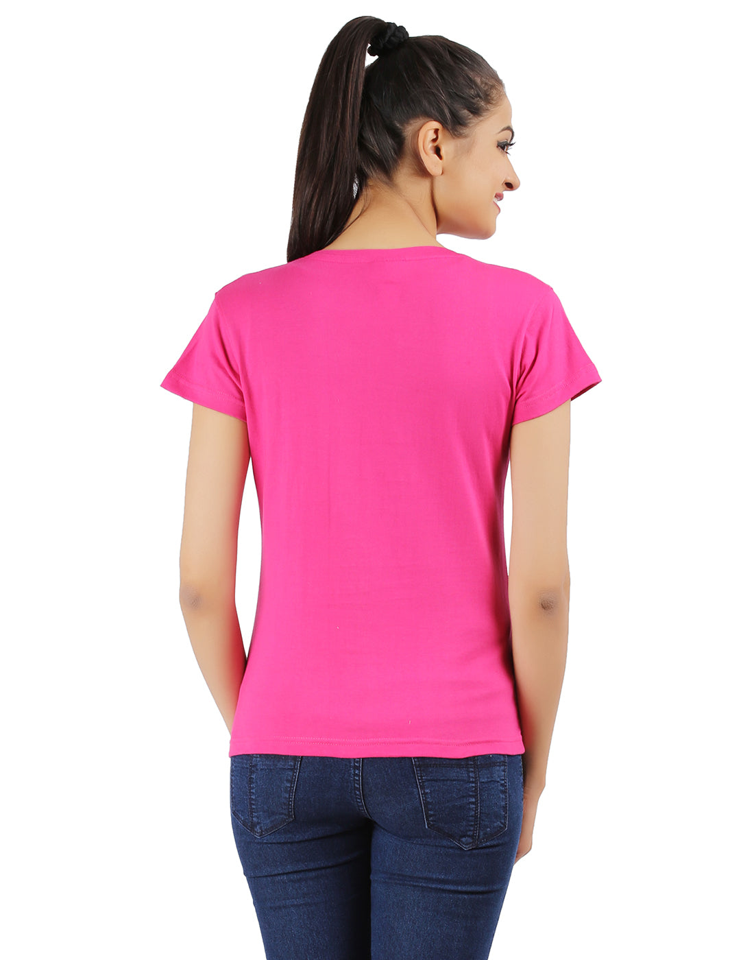 Ap'pulse Women's Short Sleeve V neck Tshirt