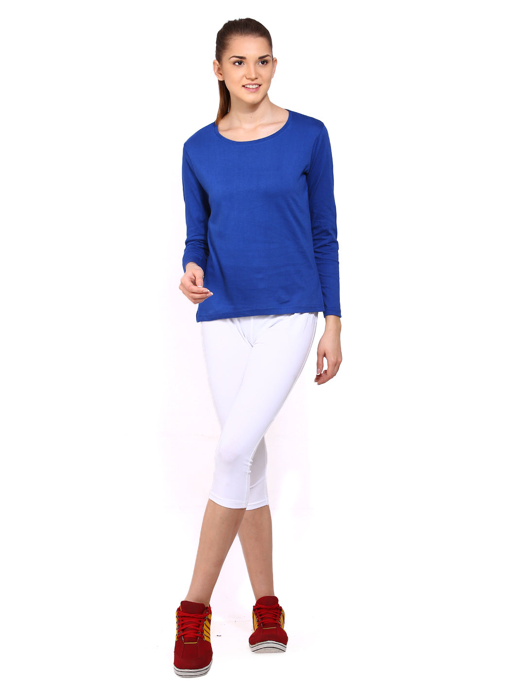 Ap'pulse Women's Long Sleeve Round Neck T-Shirt