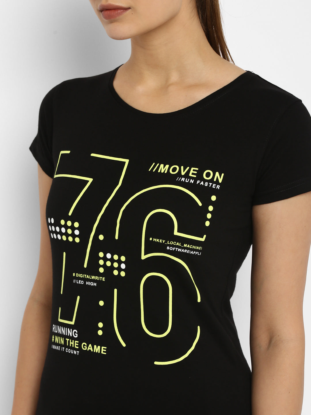 Ap'pulse Women's Printed Sport T-Shirt