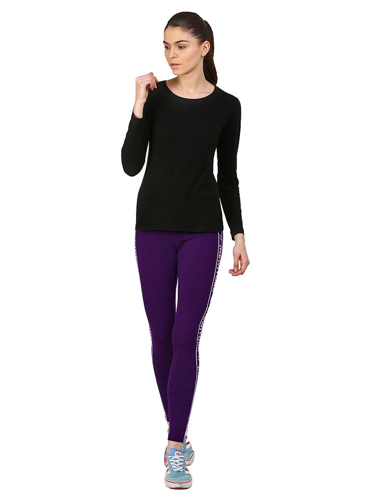 Ap'pulse Women's Long Sleeve Round neck Tshirt