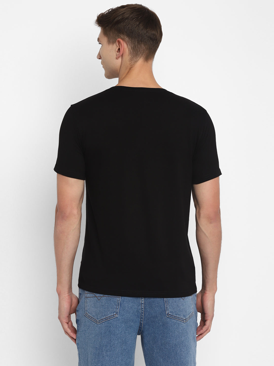 Ap'pulse Men's Short Sleeve Round Neck Printed Tshirt