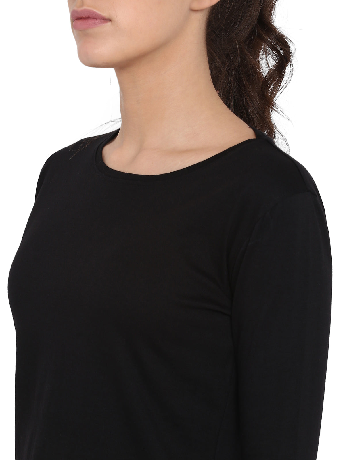 Ap'pulse Women's 3/4th sleeve Round Neck Tshirt
