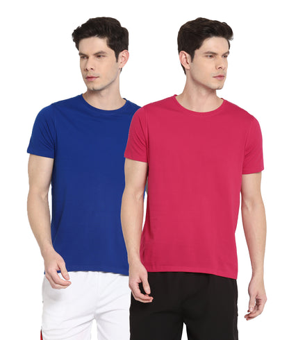 Appulse Men's Short Sleeve Round Neck T-Shirt(Pack of 2) | Men | Premium Cotton | Activewear | Athleisure