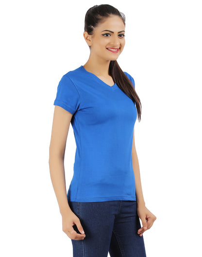 Appulse Women's Short Sleeve V neck T-Shirt | Women | Premium Cotton | Activewear | Athleisure