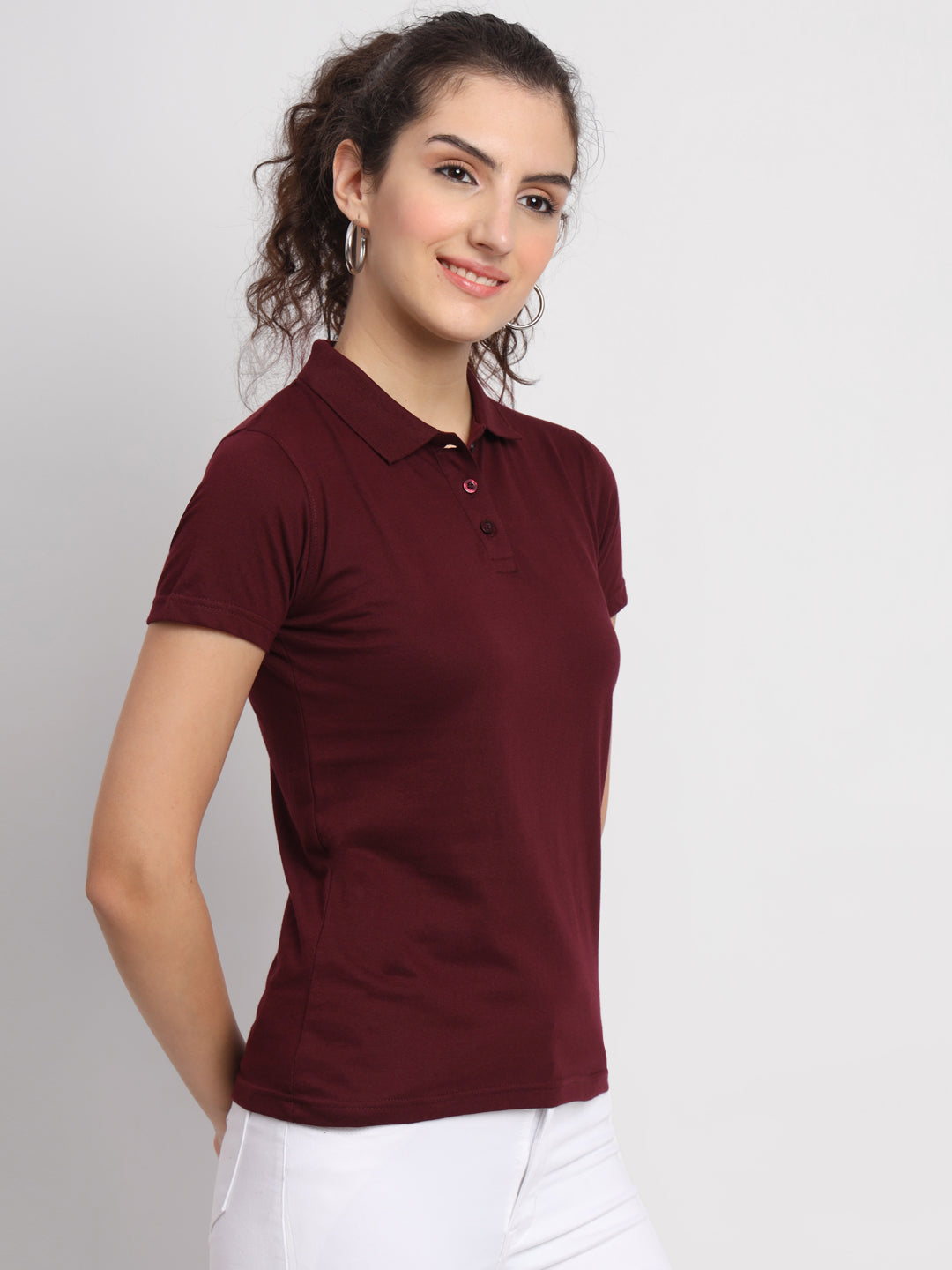 Ap'pulse Women's Casual Polo Tshirt