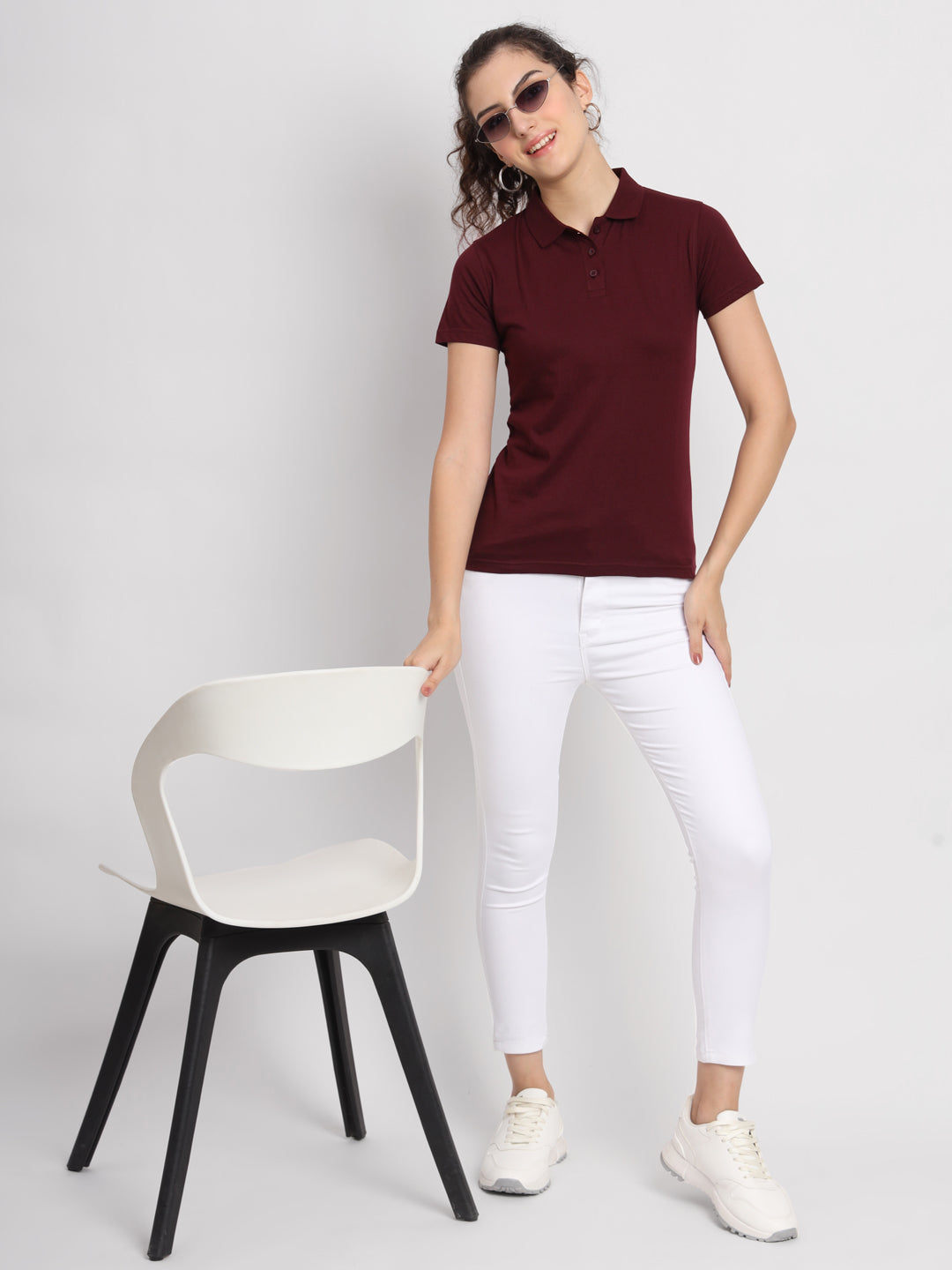 Ap'pulse Women's Casual Polo Tshirt