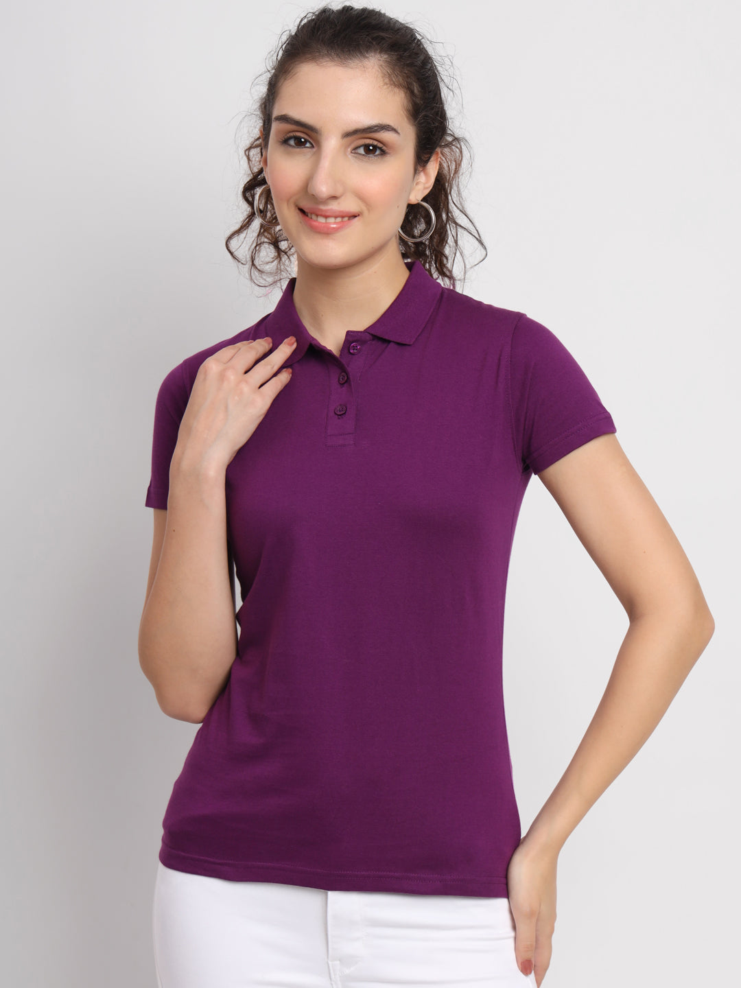 Ap'pulse Women's Casual Polo Tshirt