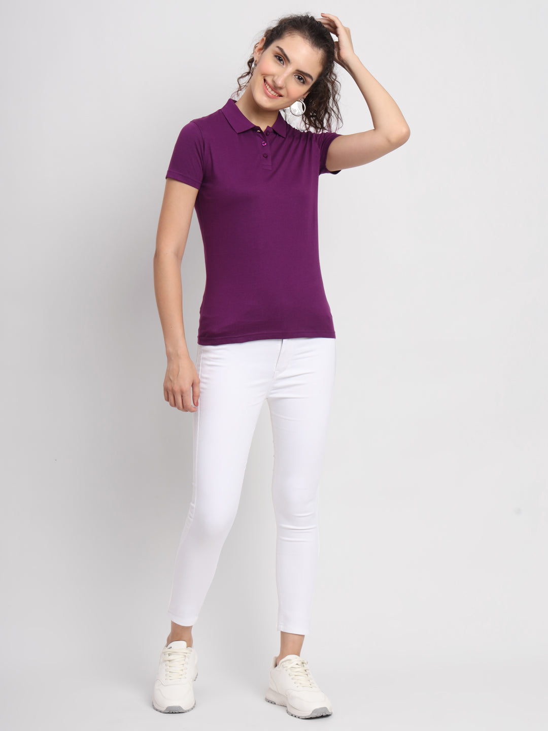 Ap'pulse Women's Casual Polo Tshirt