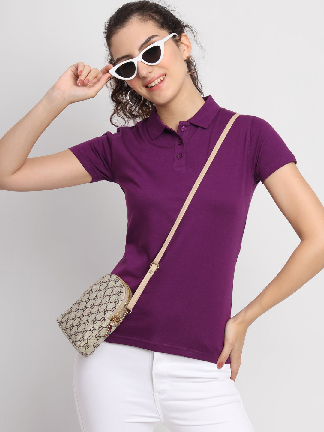 Ap'pulse Women's Casual Polo Tshirt