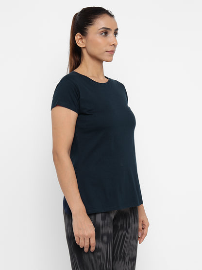 Appulse Women's Back Open T-Shirt | Women | Premium Cotton | Activewear | Athleisure