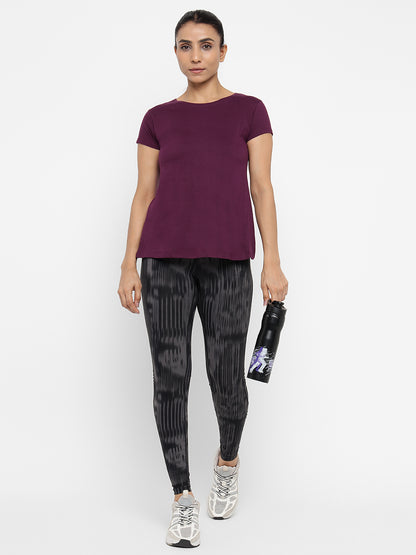 Appulse Women's Back Open T-Shirt | Women | Premium Cotton | Activewear | Athleisure