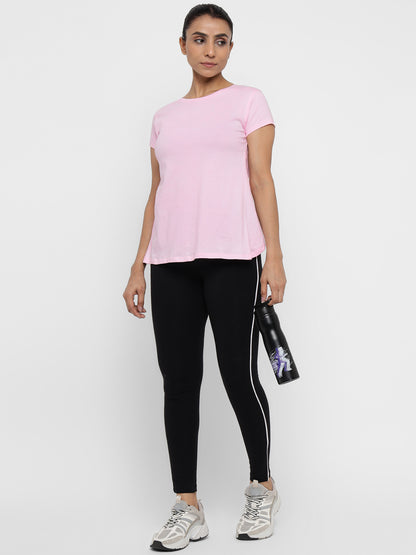 Appulse Women's Back Open T-Shirt | Women | Premium Cotton | Activewear | Athleisure