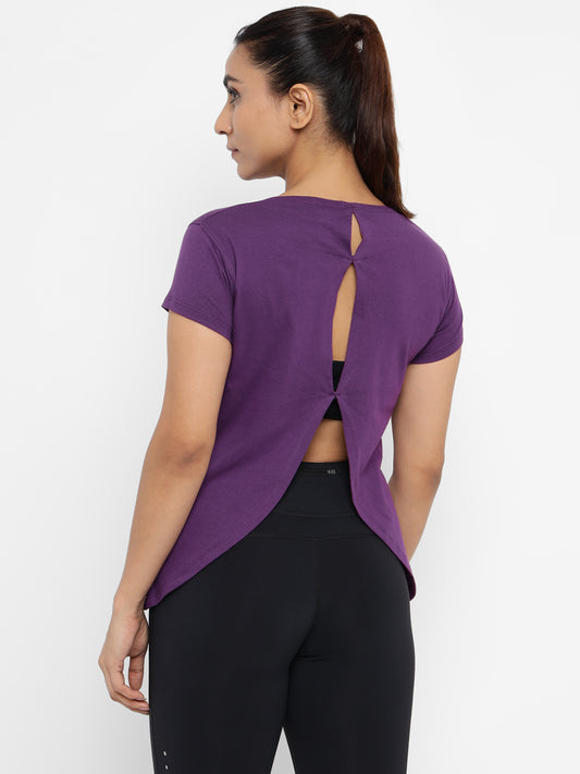 Ap'pulse Women's Back Open Tshirt