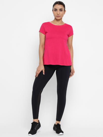 Appulse Women's Back Open T-Shirt | Women | Premium Cotton | Activewear | Athleisure