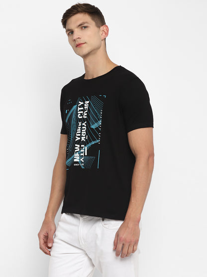 Appulse Men's Short Sleeve Round Neck Printed T-Shirt | Men | Premium Cotton | Activewear | Athleisure