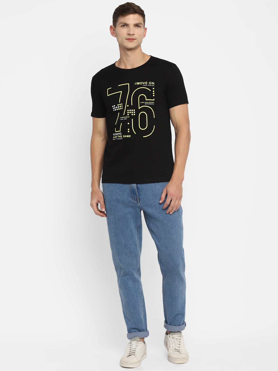 Appulse Men's Short Sleeve Round Neck Printed T-Shirt | Men | Premium Cotton | Activewear | Athleisure