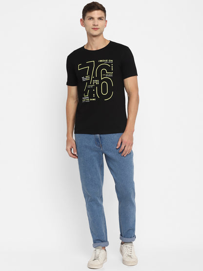 Appulse Men's Short Sleeve Round Neck Printed T-Shirt | Men | Premium Cotton | Activewear | Athleisure