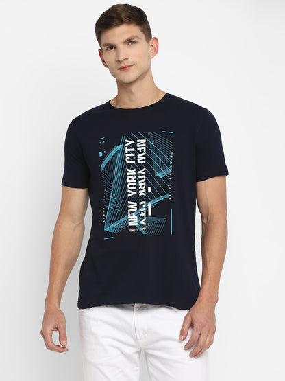 Appulse Men's Short Sleeve Round Neck Printed T-Shirt | Men | Premium Cotton | Activewear | Athleisure