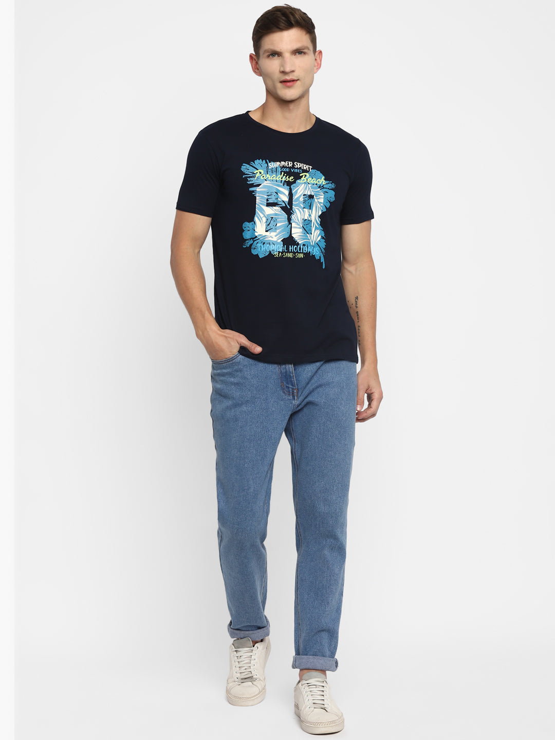 Appulse Men's Short Sleeve Round Neck Printed T-Shirt | Men | Premium Cotton | Activewear | Athleisure