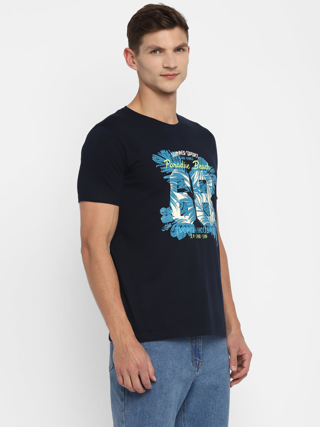 Appulse Men's Short Sleeve Round Neck Printed T-Shirt | Men | Premium Cotton | Activewear | Athleisure