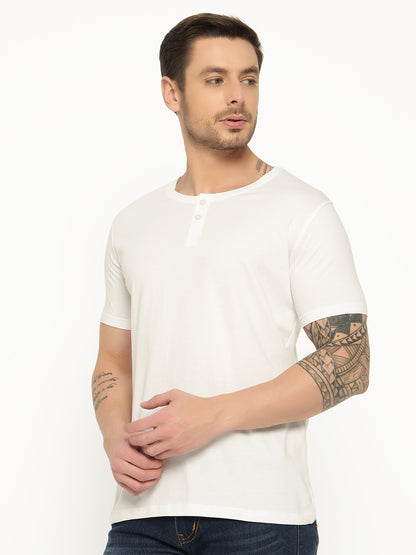 Appulse Men's Short Sleeve Henley T-Shirt | Men | Premium Cotton | Activewear | Athleisure