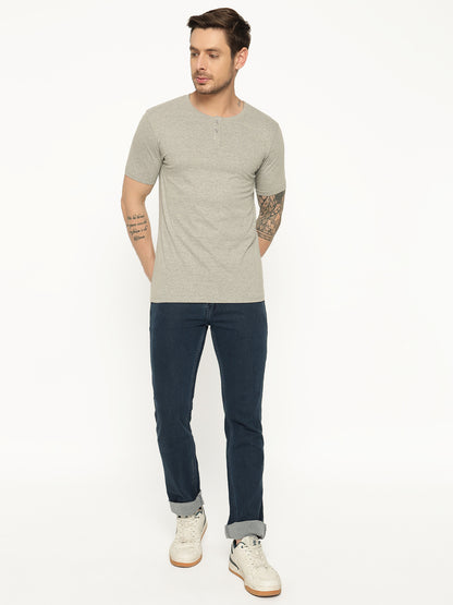 Appulse Men's Short Sleeve Henley T-Shirt | Men | Premium Cotton | Activewear | Athleisure