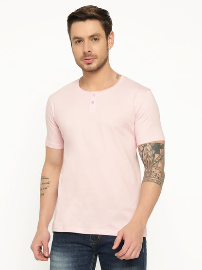 Appulse Men's Short Sleeve Henley T-Shirt | Men | Premium Cotton | Activewear | Athleisure