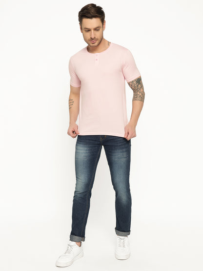 Appulse Men's Short Sleeve Henley T-Shirt | Men | Premium Cotton | Activewear | Athleisure