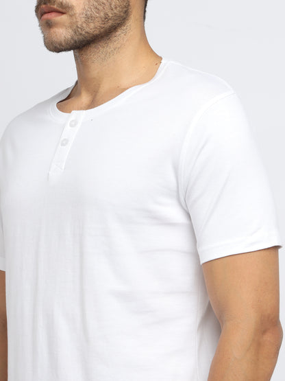 Appulse Men's Short Sleeve Henley T-Shirt | Men | Premium Cotton | Activewear | Athleisure