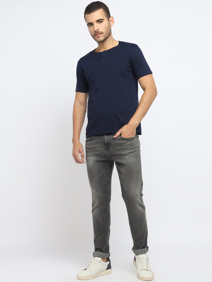 Appulse Men's Short Sleeve Henley T-Shirt | Men | Premium Cotton | Activewear | Athleisure