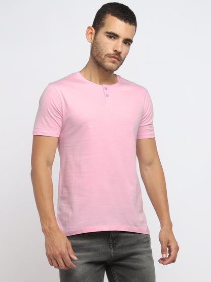 Appulse Men's Short Sleeve Henley T-Shirt | Men | Premium Cotton | Activewear | Athleisure
