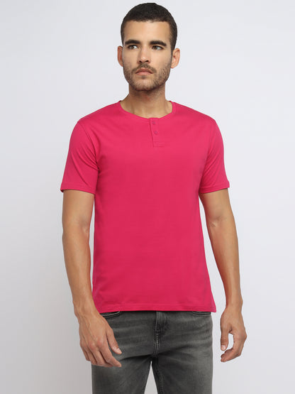 Appulse Men's Short Sleeve Henley T-Shirt | Men | Premium Cotton | Activewear | Athleisure