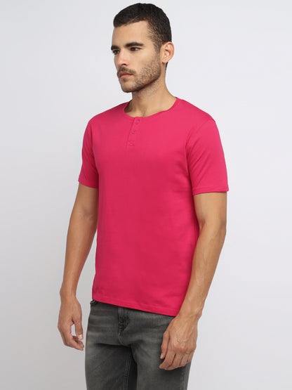 Appulse Men's Short Sleeve Henley T-Shirt | Men | Premium Cotton | Activewear | Athleisure