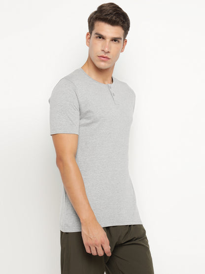 Appulse Men's Short Sleeve Henley T-Shirt | Men | Premium Cotton | Activewear | Athleisure