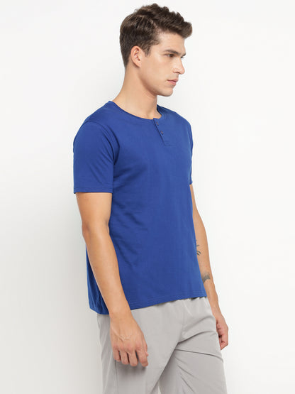 Appulse Men's Short Sleeve Henley T-Shirt | Men | Premium Cotton | Activewear | Athleisure
