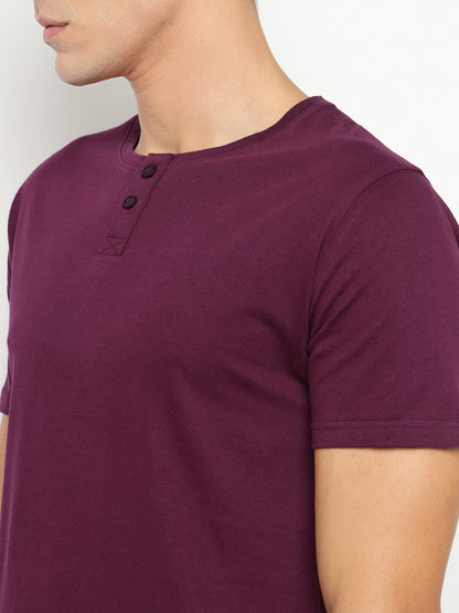 Appulse Men's Short Sleeve Henley T-Shirt | Men | Premium Cotton | Activewear | Athleisure
