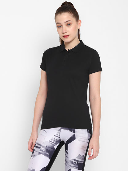 Appulse Women's Sports Polo T-Shirt | Women | Premium Cotton | Activewear | Athleisure