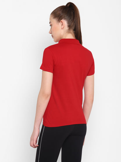 Appulse Women's Sports Polo T-Shirt | Women | Premium Cotton | Activewear | Athleisure