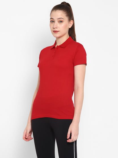 Appulse Women's Sports Polo T-Shirt | Women | Premium Cotton | Activewear | Athleisure