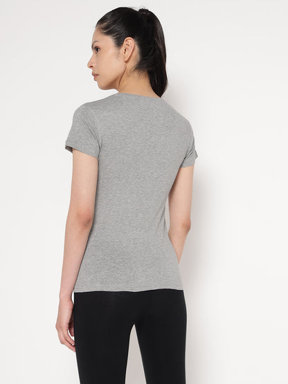 Appulse Women's Short Sleeve Round Neck Shoulder Mesh T-Shirt | Women | Premium Cotton | Activewear | Athleisure