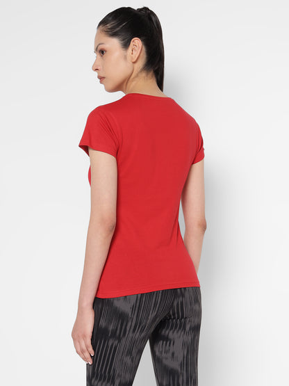 Appulse Women's Short Sleeve Round Neck Shoulder Mesh T-Shirt | Women | Premium Cotton | Activewear | Athleisure