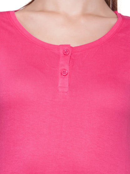 Appulse Women's Sleeveless Henley T-Shirt | Women | Premium Cotton | Activewear | Athleisure