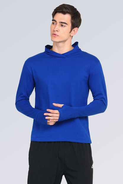 Appulse Men's Hooded Thumb Hole T-Shirt | Men | Premium Cotton | Activewear | Athleisure