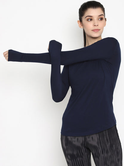 Appulse Women's Round Neck Zipper Long Sleeve T-Shirt | Women | Premium Cotton | Activewear | Athleisure