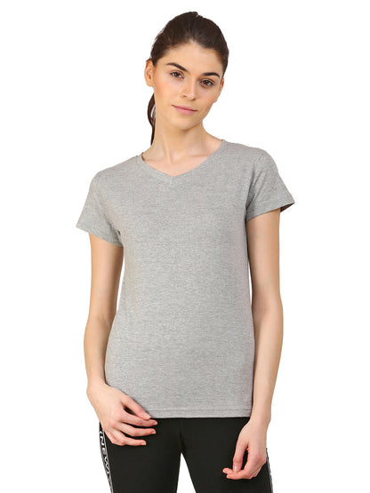 Appulse Women's Short Sleeve V neck T-Shirt | Women | Premium Cotton | Activewear | Athleisure