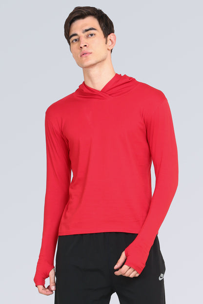 Appulse Men's Hooded Thumb Hole T-Shirt | Men | Premium Cotton | Activewear | Athleisure