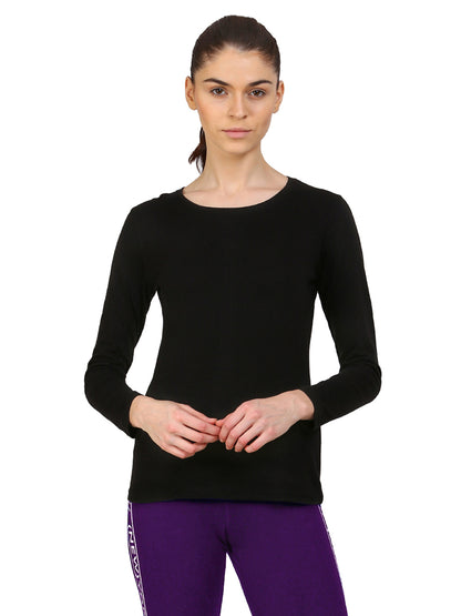 Appulse Women's Long Sleeve Round neck T-Shirt | Women | Premium Cotton | Activewear | Athleisure