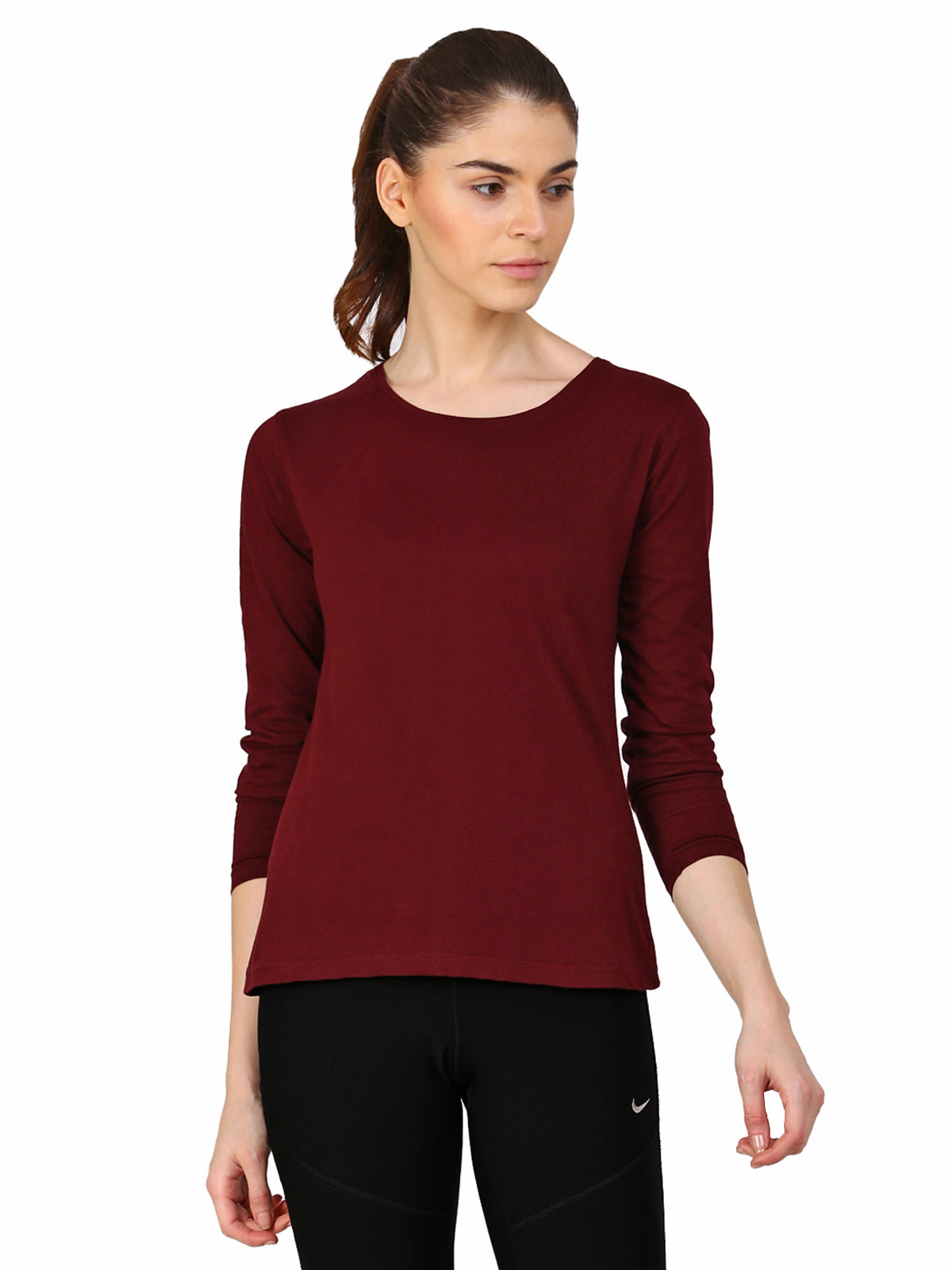 Ap'pulse Women's Long Sleeve Round neck Tshirt