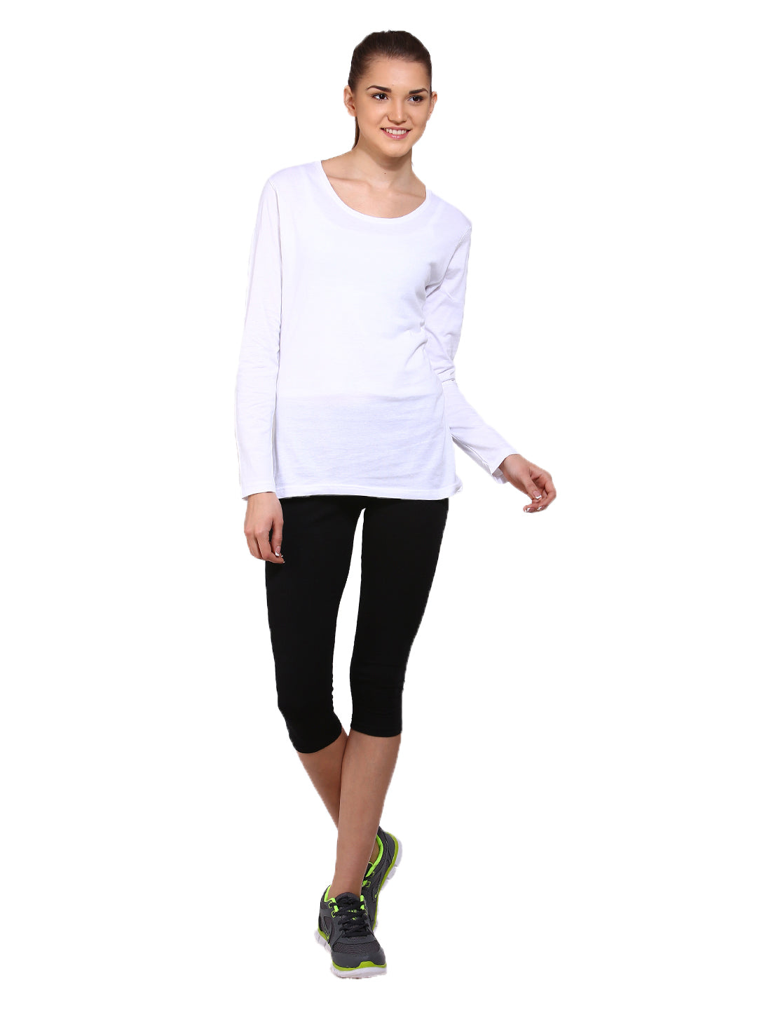 Ap'pulse Women's Long Sleeve Round Neck T-Shirt