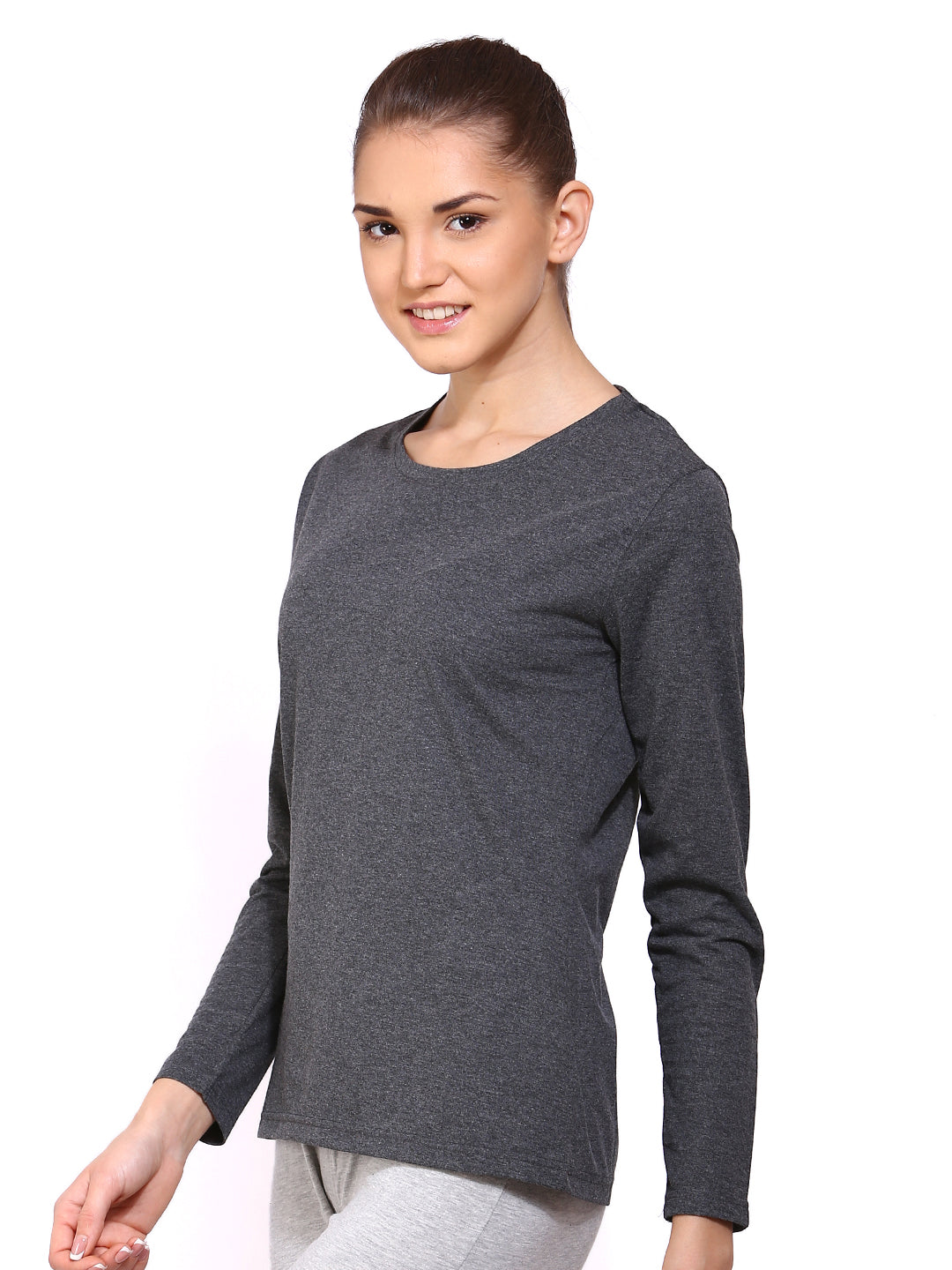 Ap'pulse Women's Long Sleeve Round Neck T-Shirt